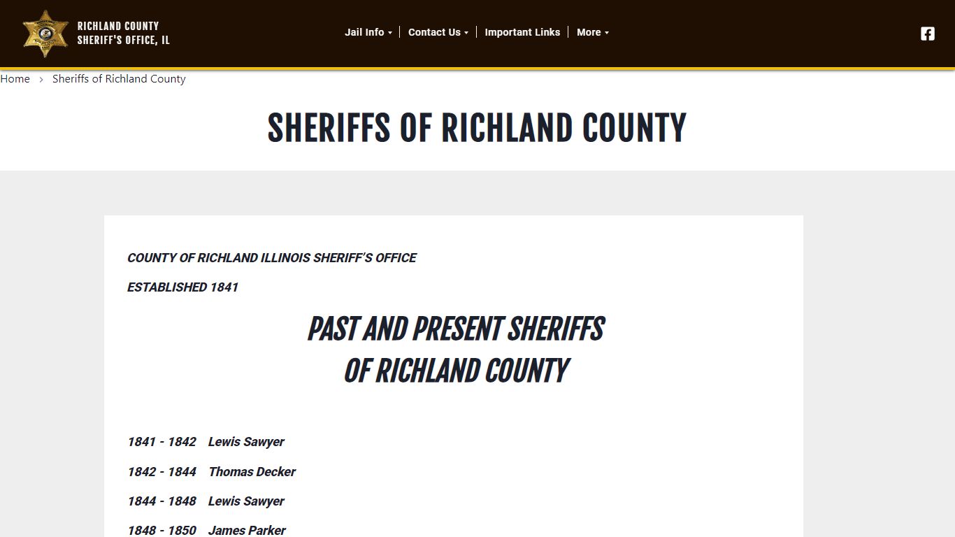 Richland County Sheriff’s Office IL
